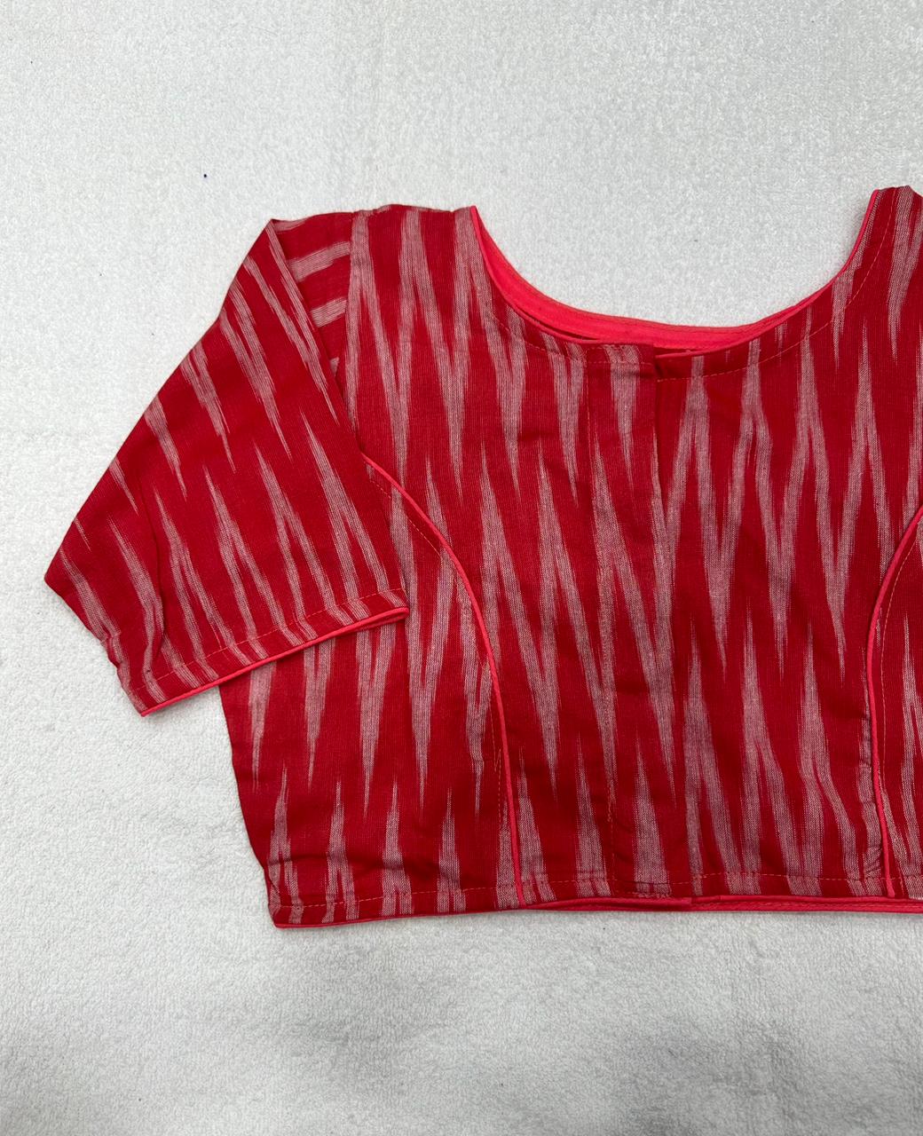 Ikkat Woven Cotton Regular Blouse