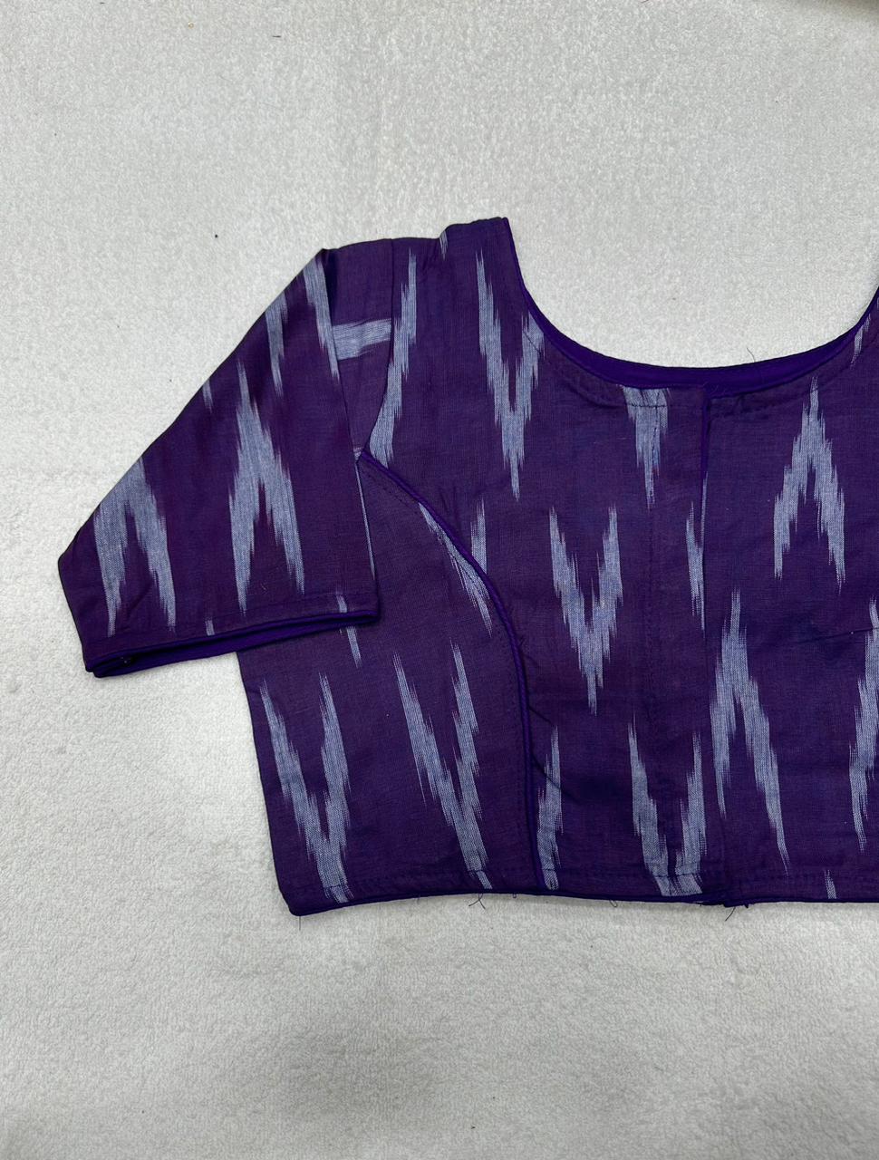 Ikkat Woven Cotton Regular Blouse