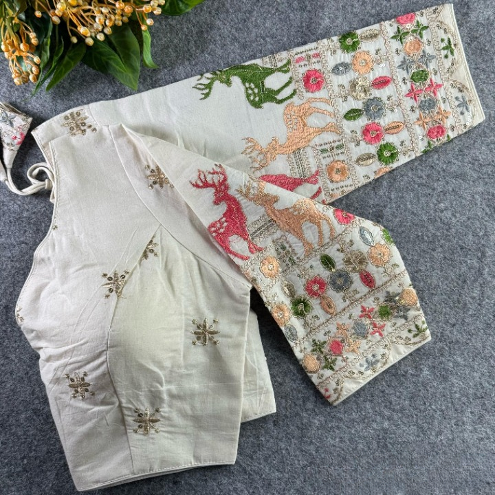 Best Khadi Cotton Readymade Blouse Online-STORI