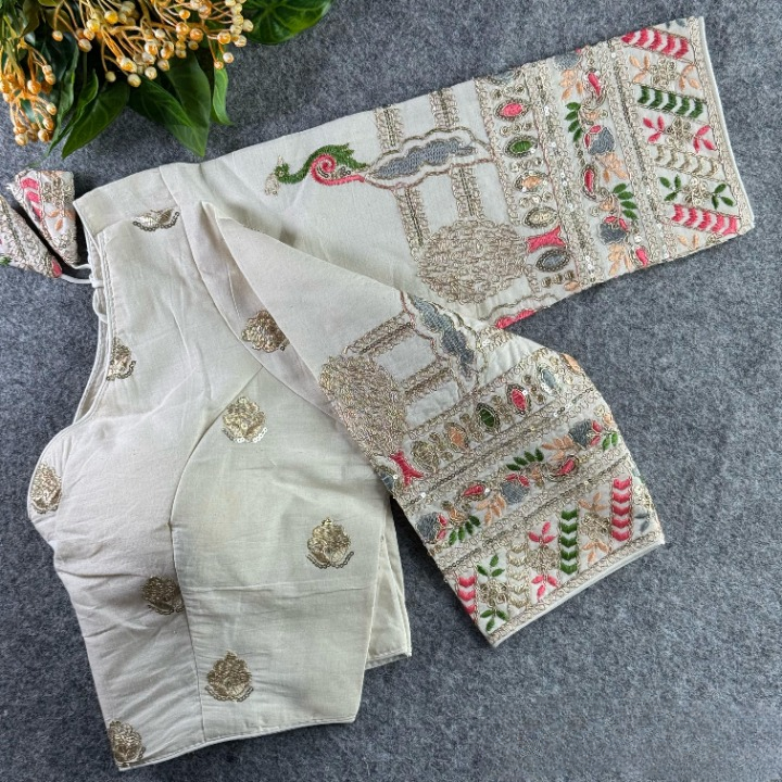 Best Khadi Cotton Readymade Blouse Online-STORI