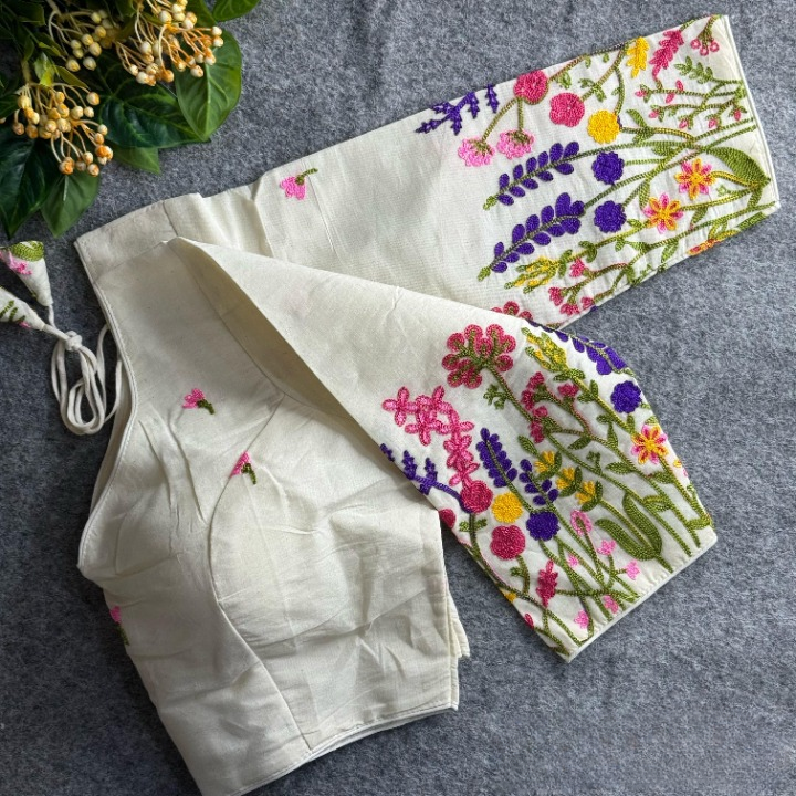 Best Khadi Cotton Readymade Blouse Online-STORI