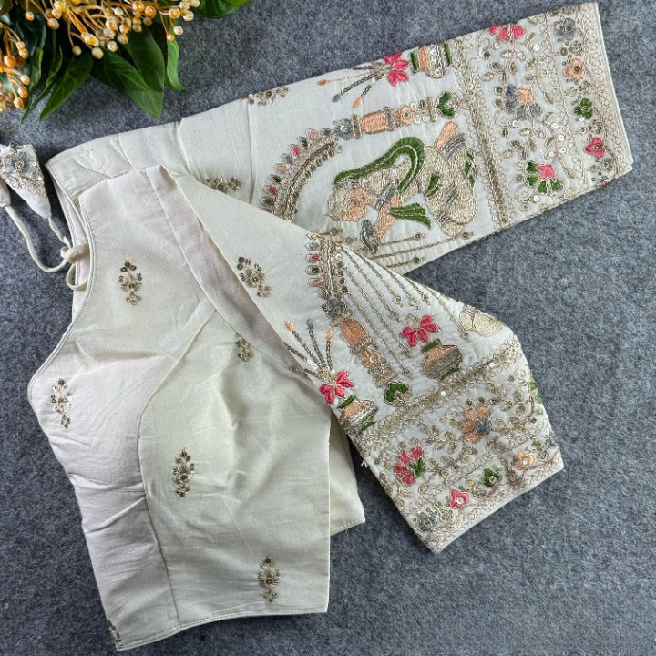 Best Khadi Cotton Readymade Blouse Online-STORI