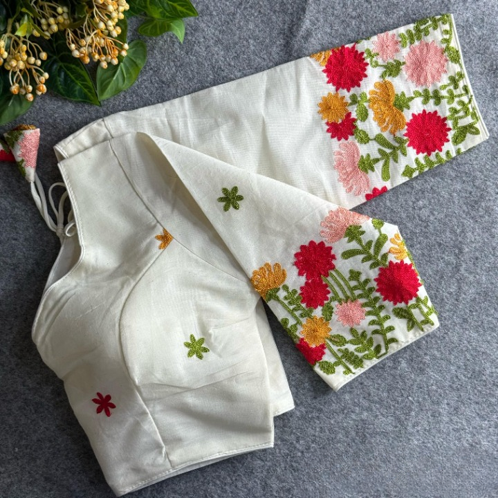 Best Khadi Cotton Readymade Blouse Online-STORI