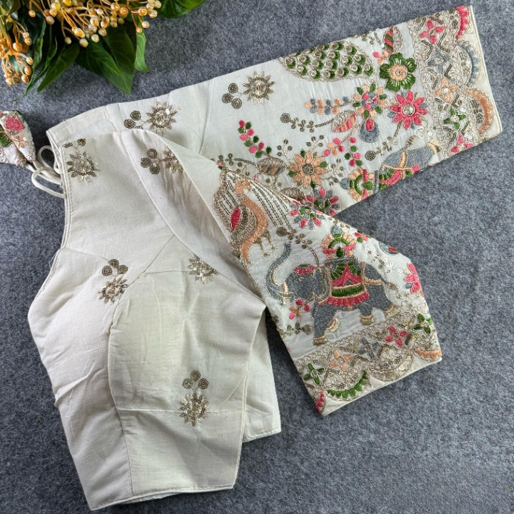 Best Khadi Cotton Readymade Blouse Online-STORI