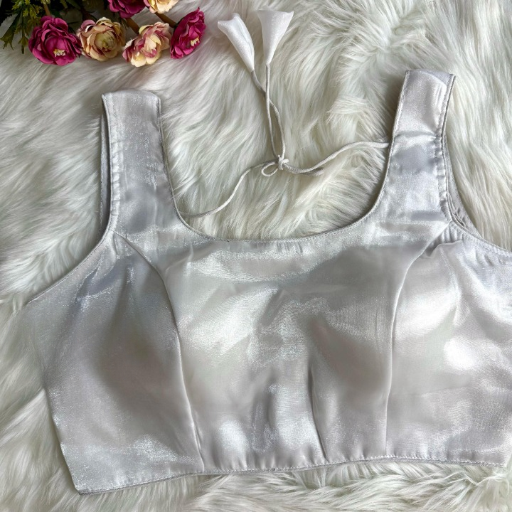 Blooming Organza Solid Color Blouse