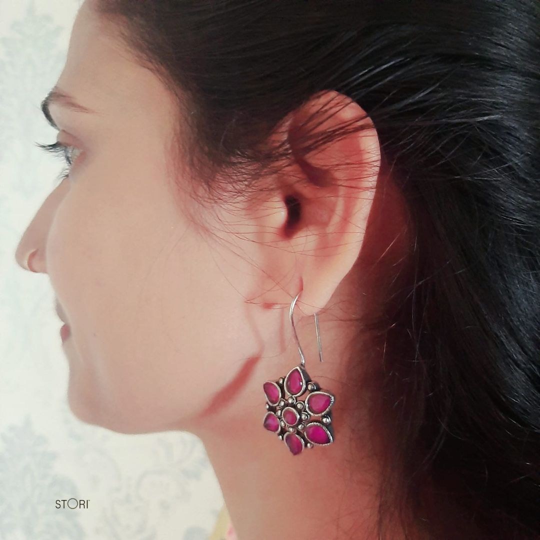 Ragini Studded Stone Dangler Earrings