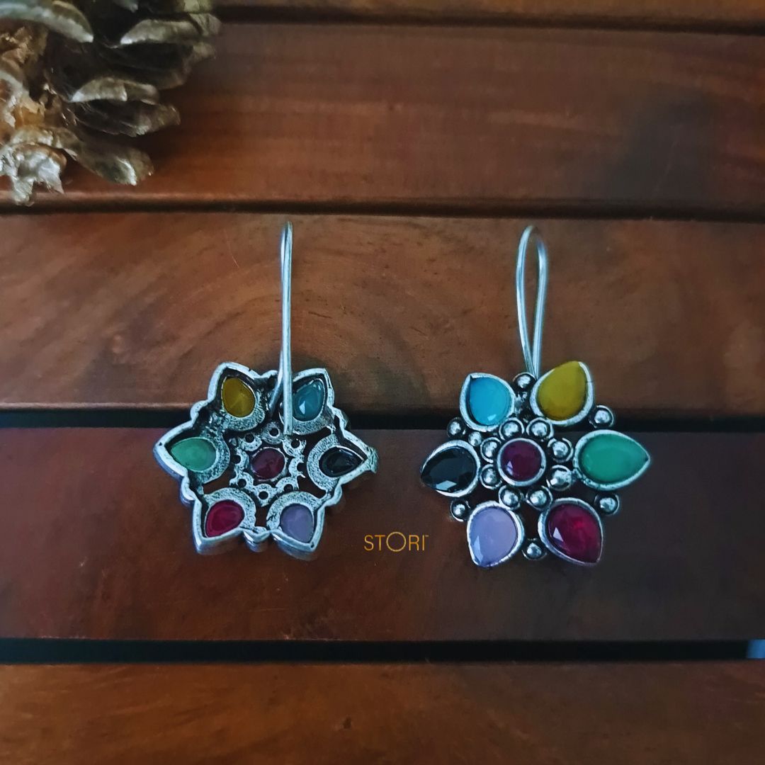 Ragini Studded Stone Dangler Earrings