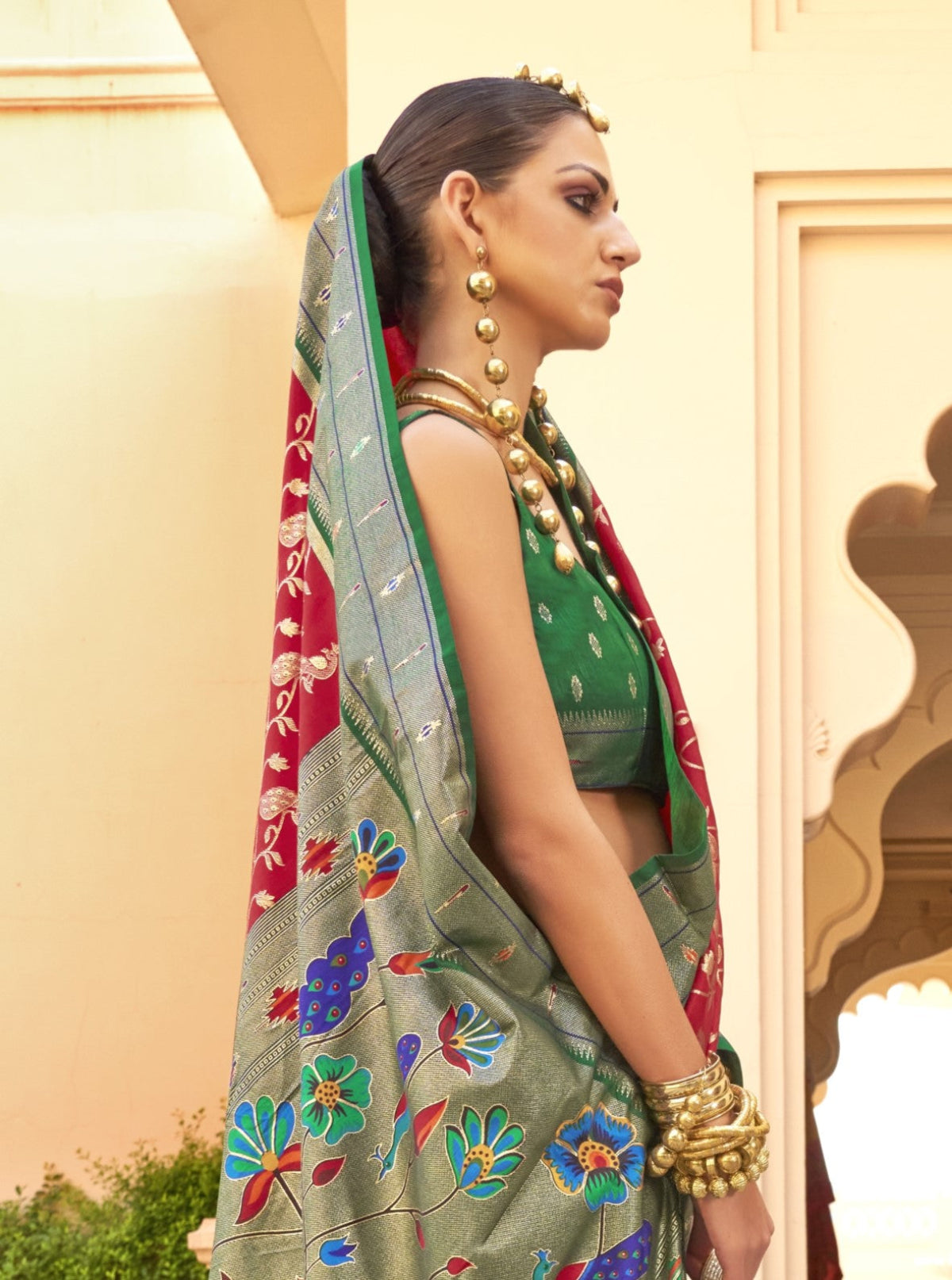 Shop Red Paithani Sarees Online at STORI.