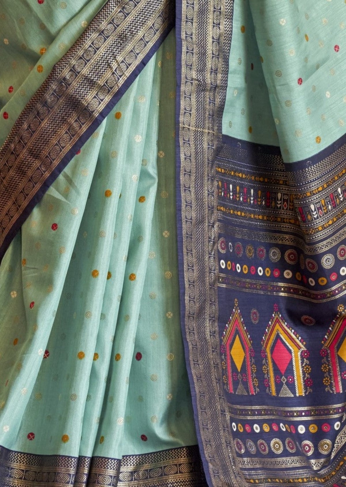 Best Sea Green Patola Silk Saree Online in India