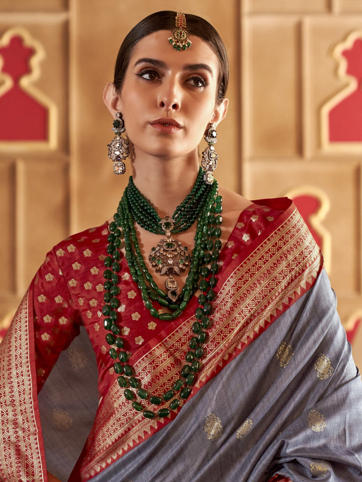 Best Grey Patola Silk Saree Online in India