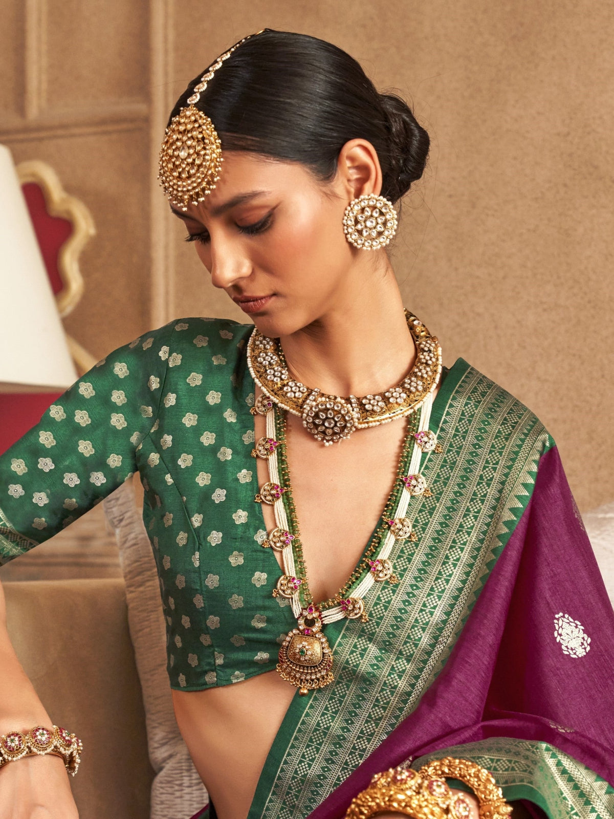 Best Magenta Patola Silk Saree Online in India