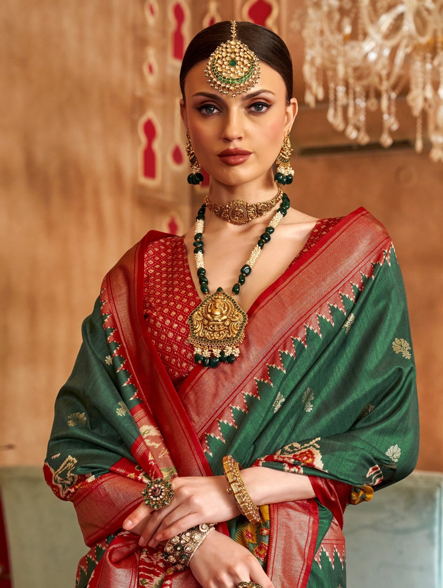 Best Green Patola Silk Saree Online in India