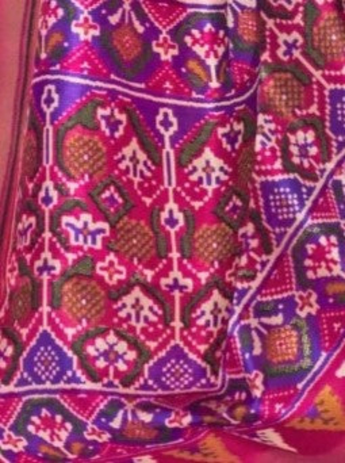 Shop Blue Patola Silk Saree for Wedding at STORI