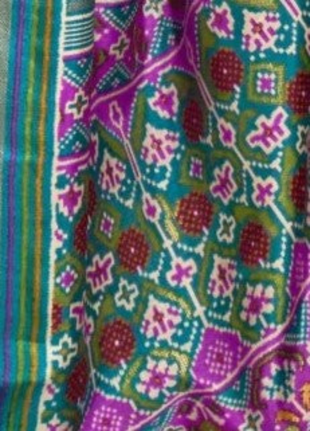 Shop Rani Pink Patola Silk Saree for Wedding at STORI