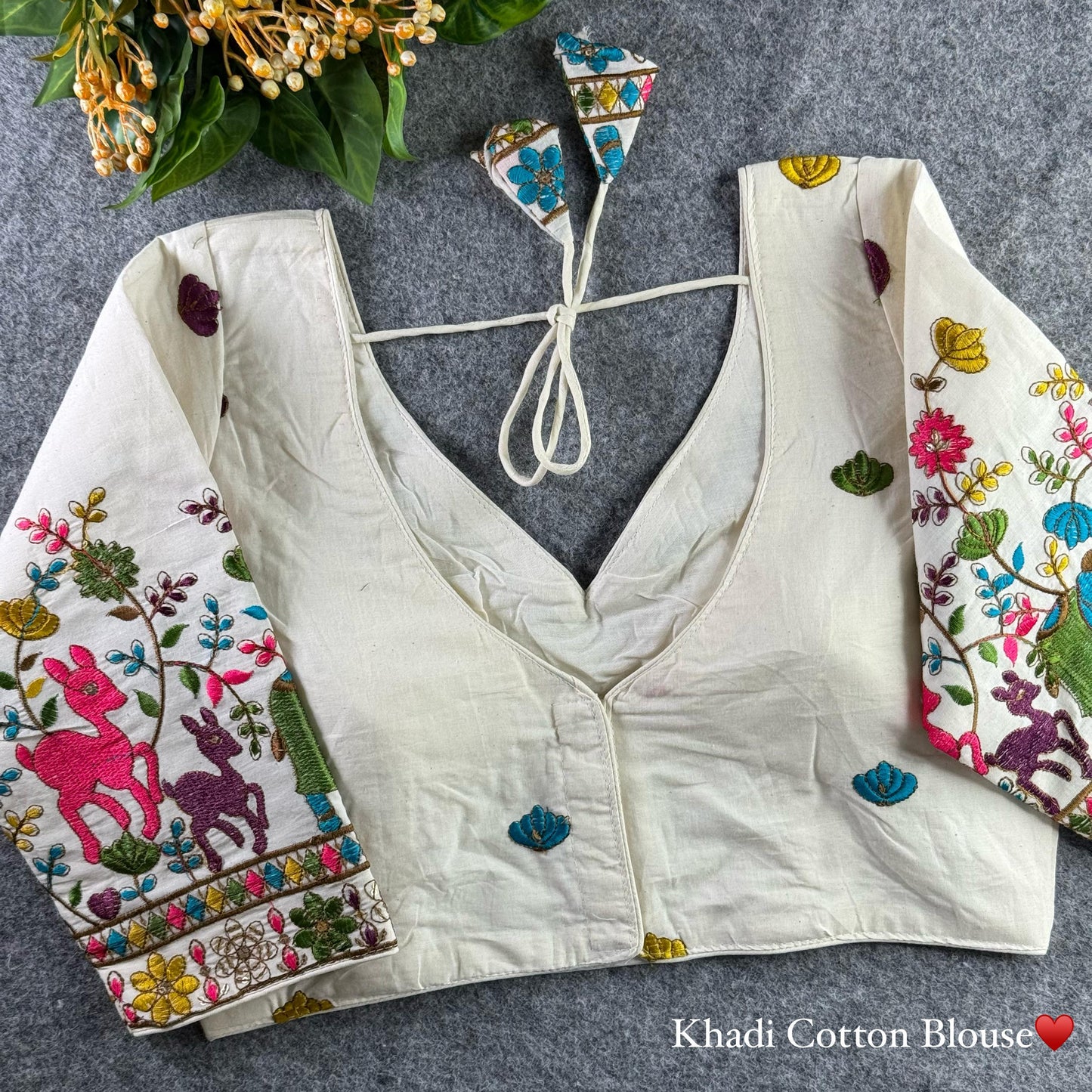 Best Khadi Cotton Readymade Blouse Online-STORI