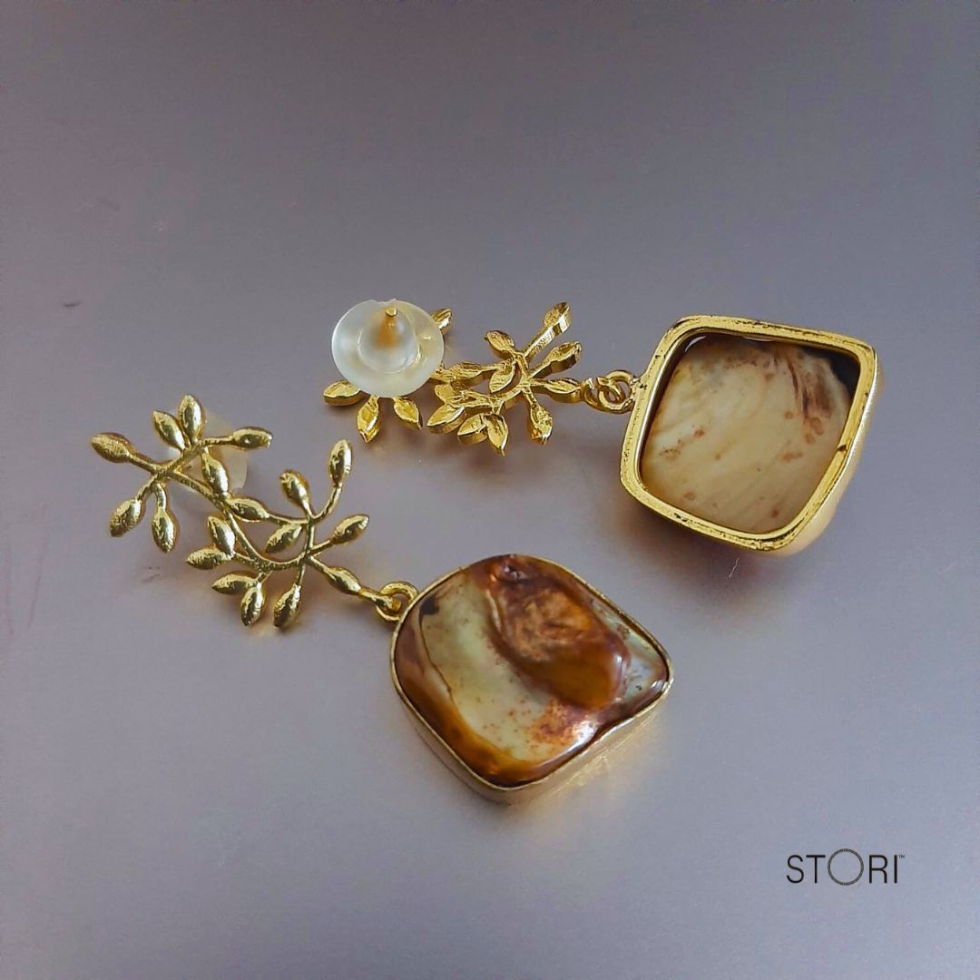 Yami Baroque Pearl Dangler Earrings