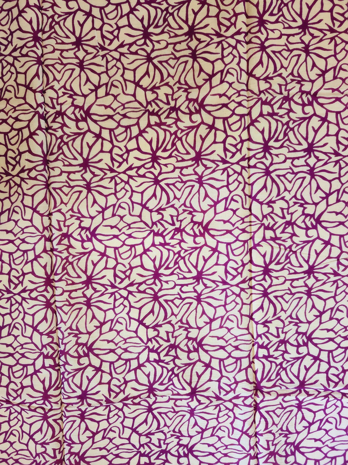 Yellow & Purple Handloom Cotton Mulmul Saree