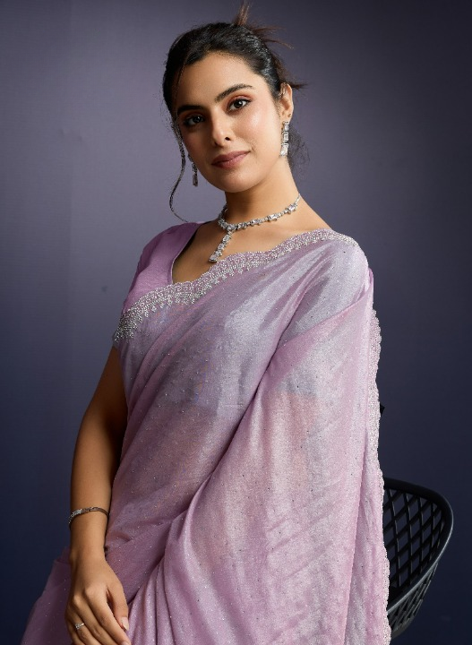 Buy Pink Partywear Sarees Online at STORI