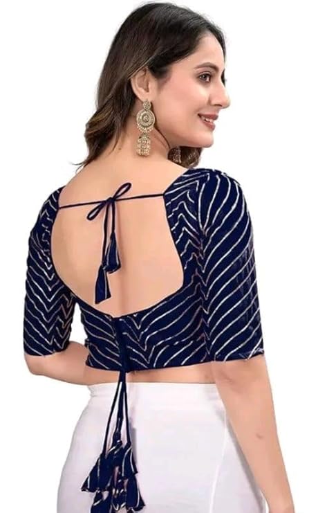 Wavy Gotapatti Lace Georgette Designer Blouse