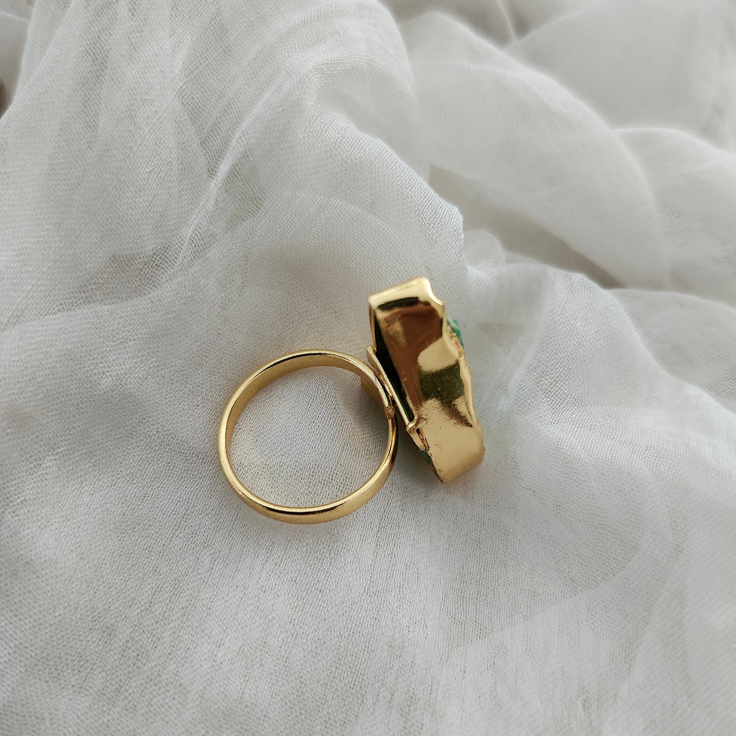 Shop Gemstone Golden Finger Rings Online- STORI