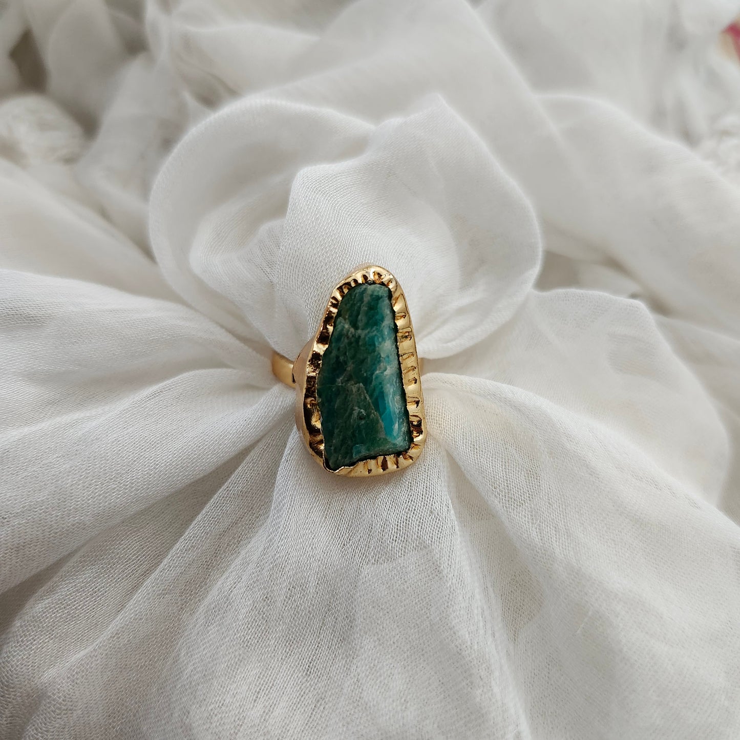 Shop Gemstone Golden Finger Rings Online- STORI