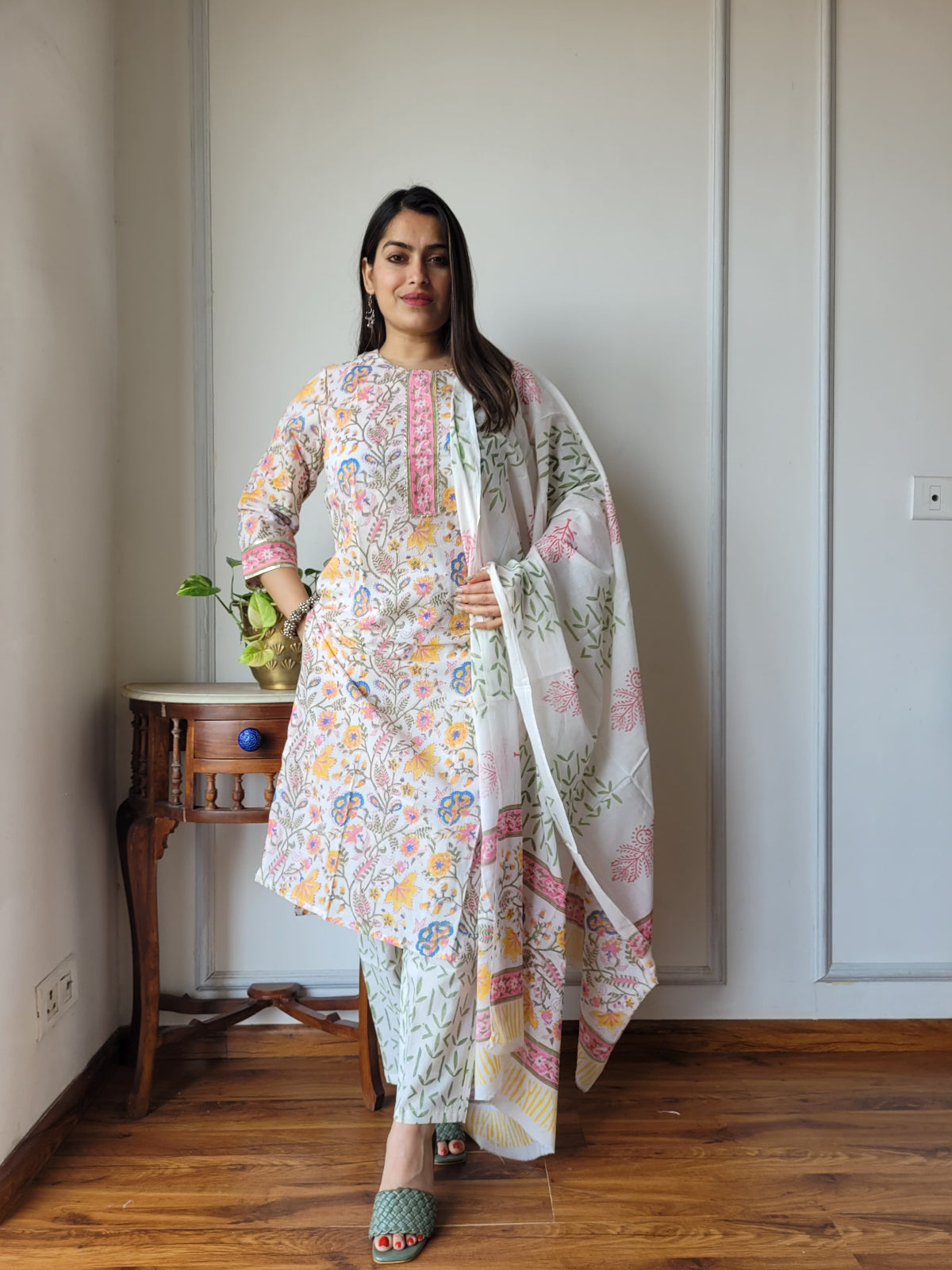 Shop White Suit Set Online-STORI