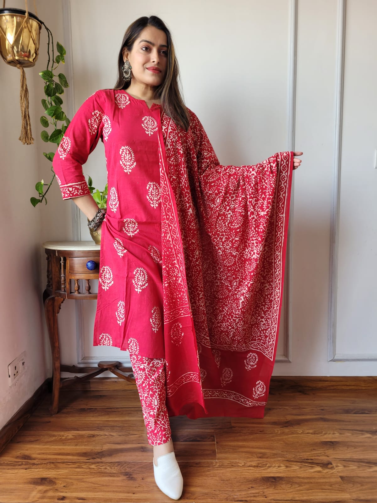Shop Red Suit Set Online-STORI