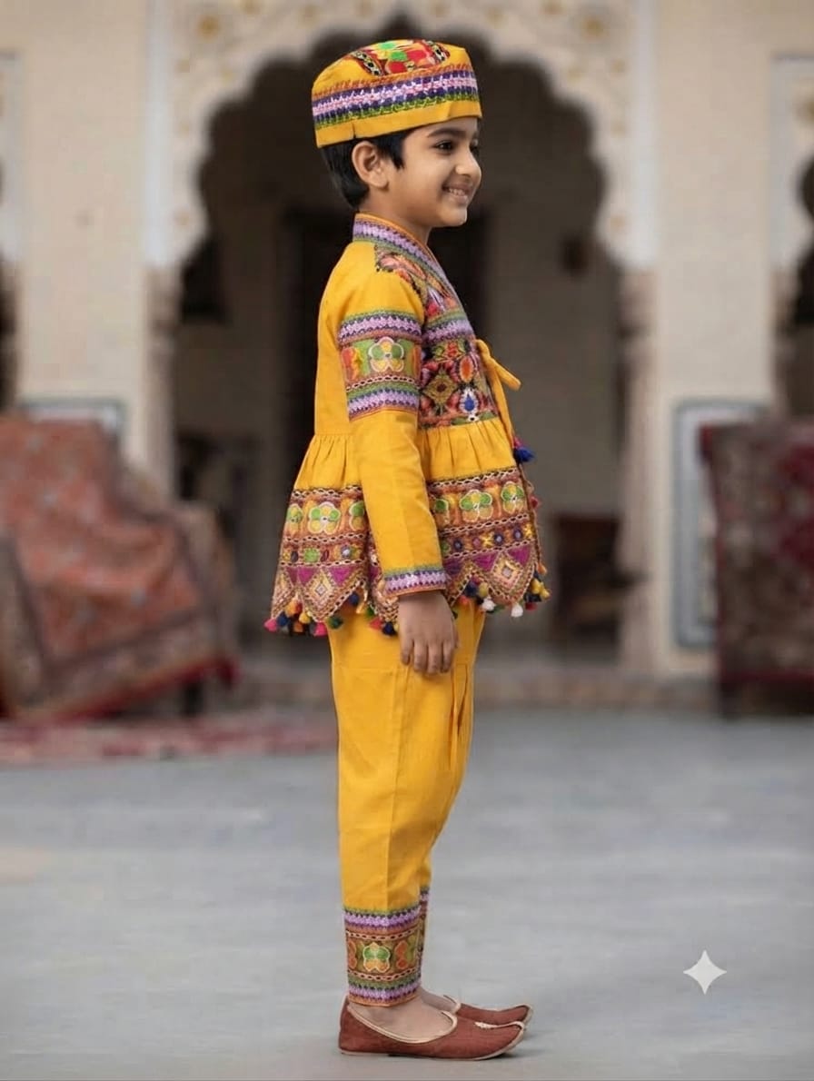 Traditional Gujarati Kedia Dress for Boys