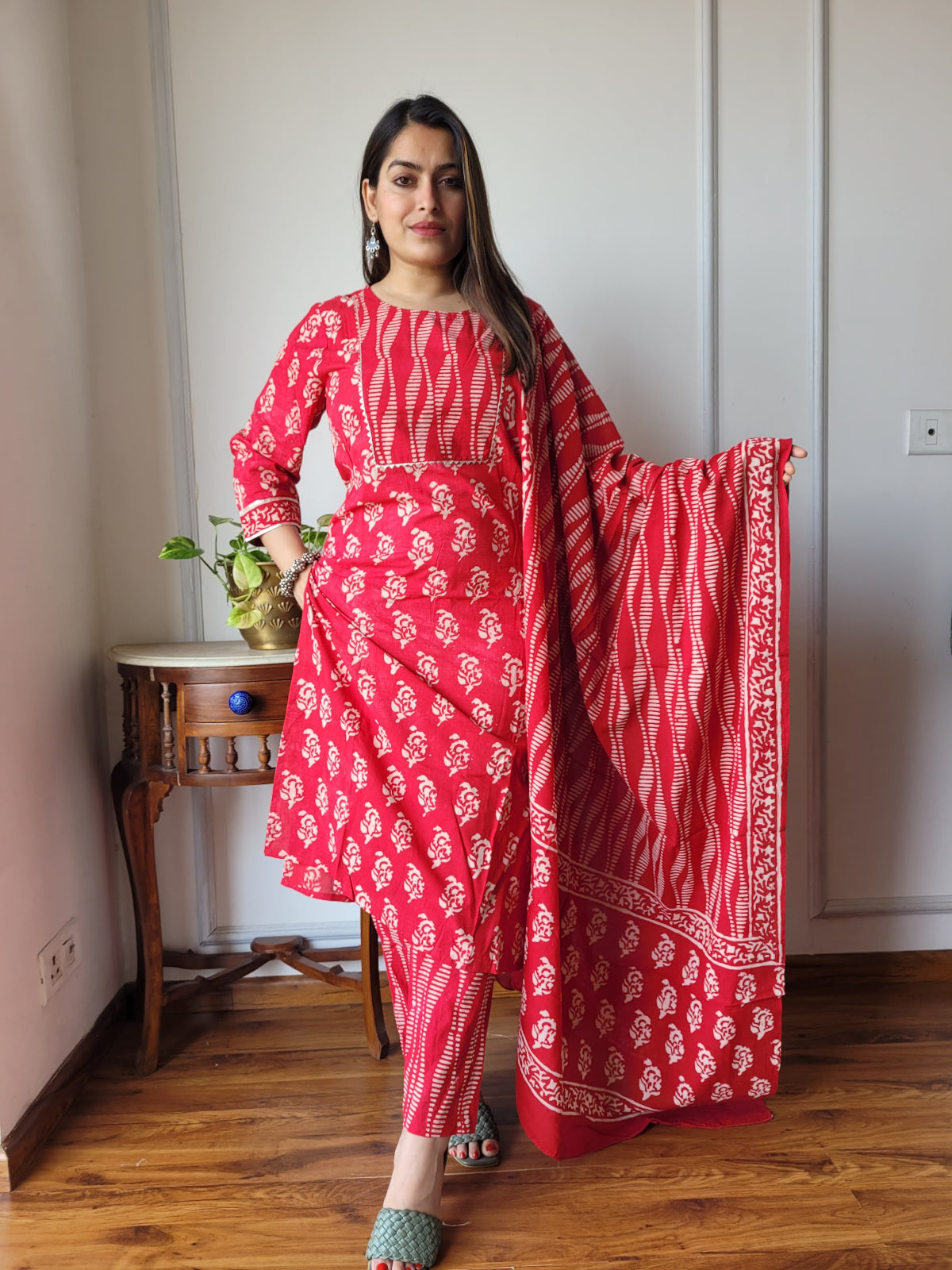 Shop Red Suit Set Online-STORI