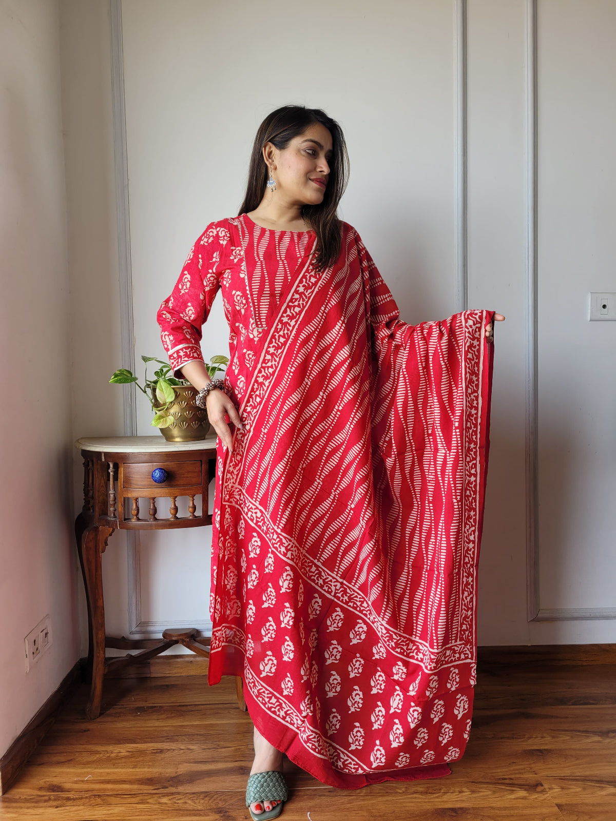 Shop Red Suit Set Online-STORI