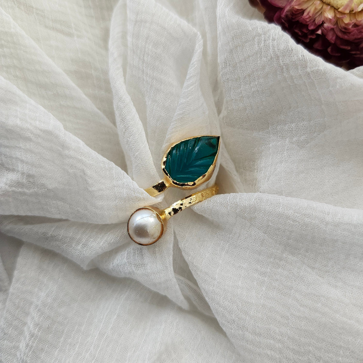 Raw Stone Golden Ring