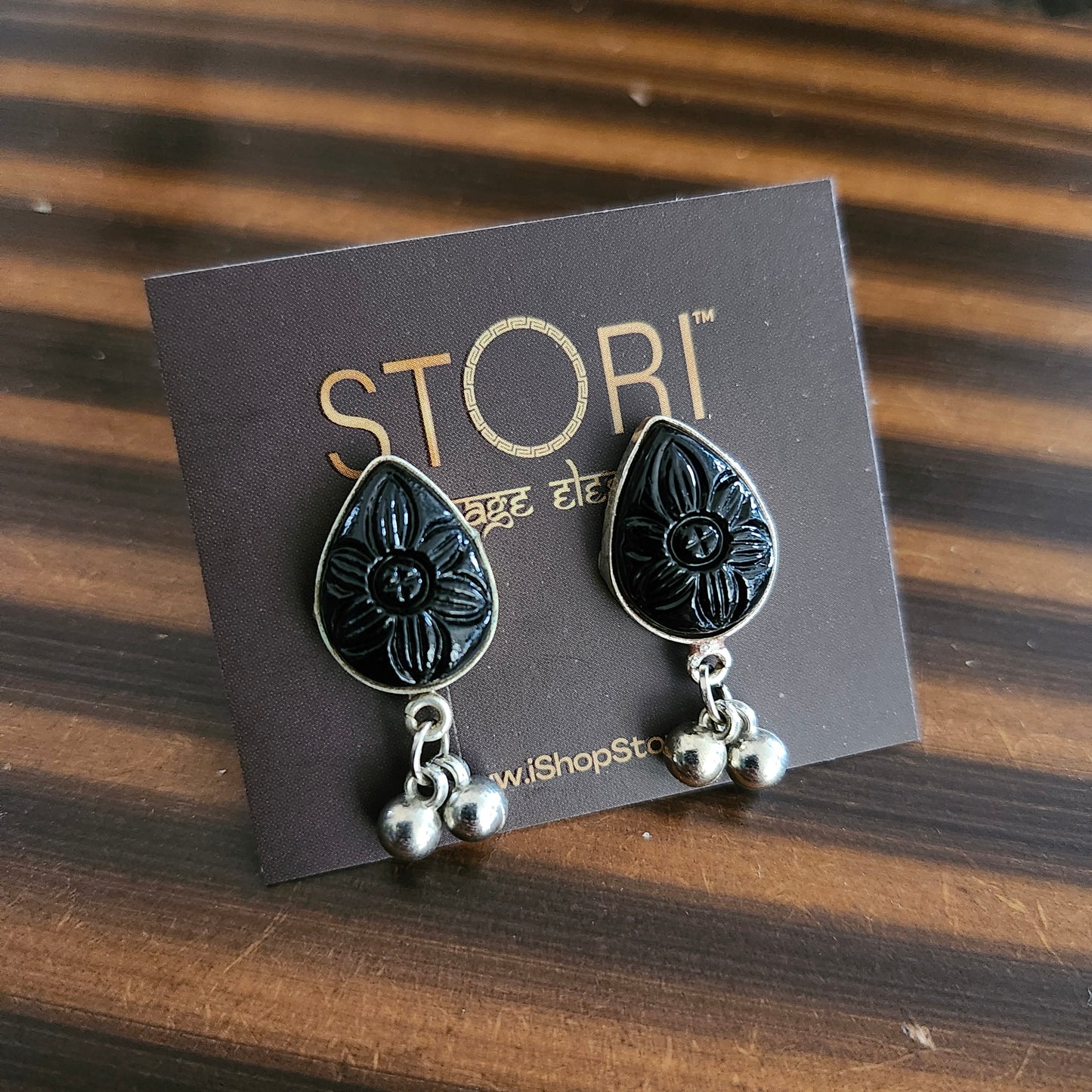 Black Small Dailywear Earrings
