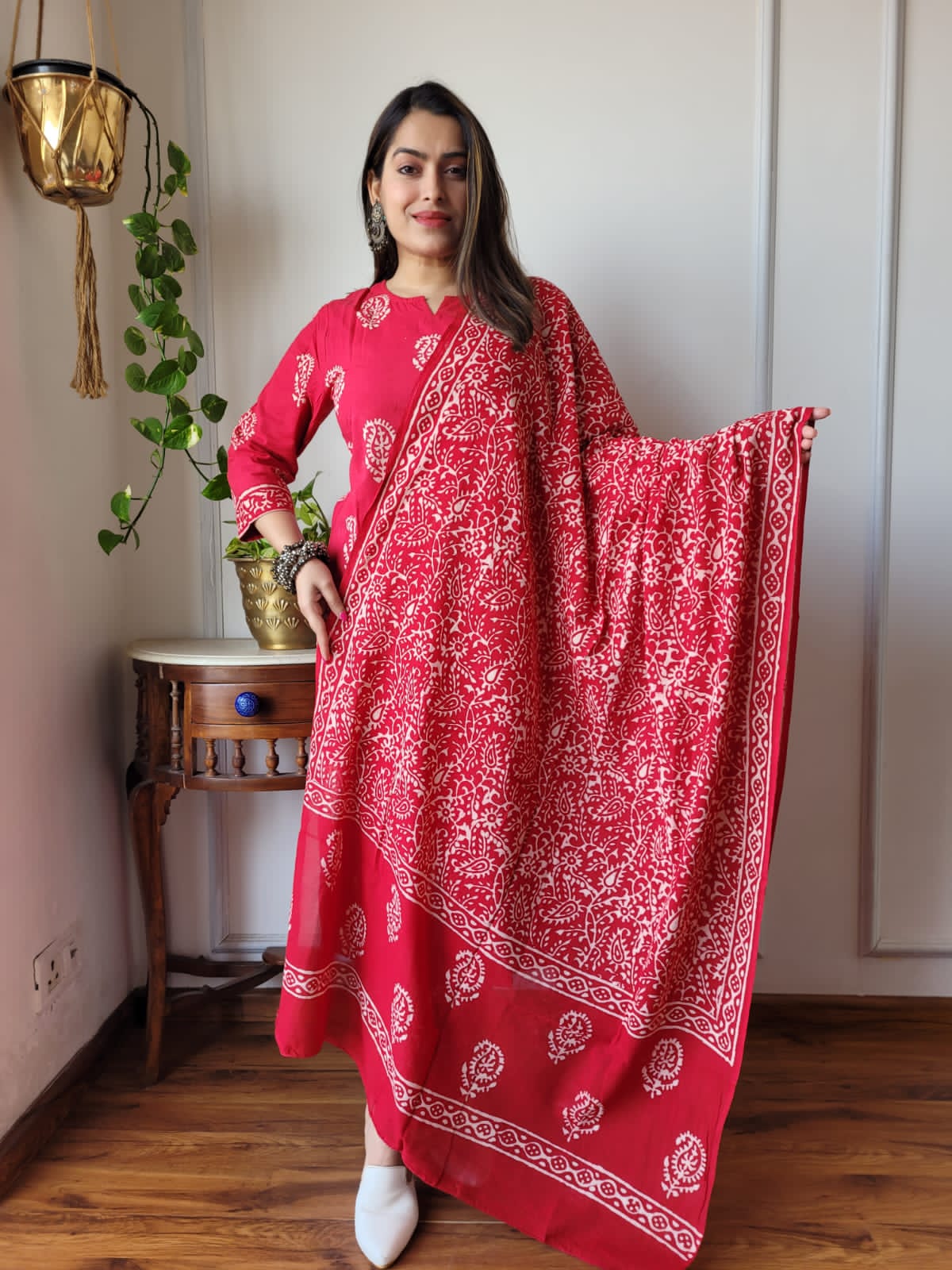 Shop Red Suit Set Online-STORI