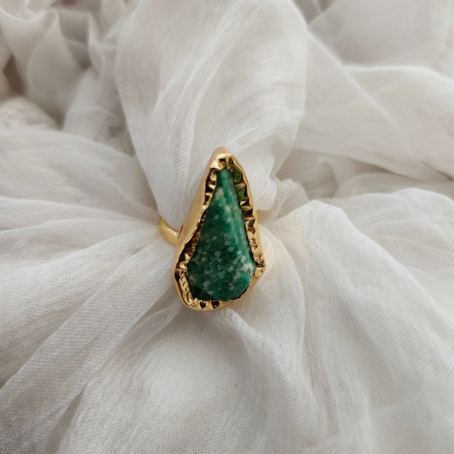 Shop Gemstone Golden Finger Rings Online- STORI