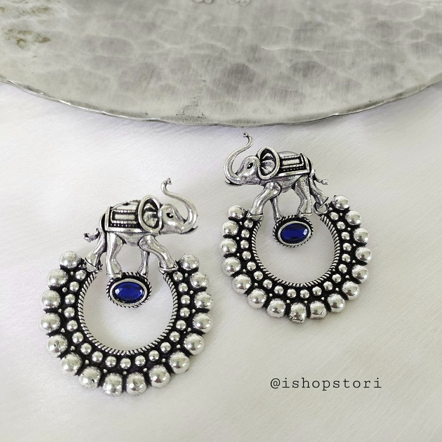 Airawat German Silver Earrings