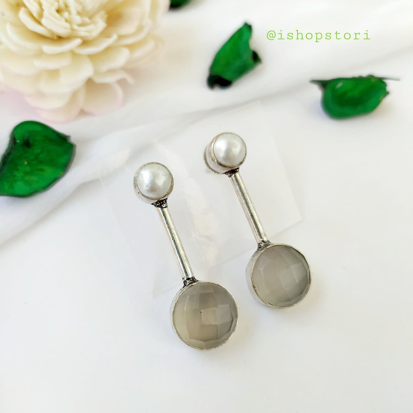 Varsha Monalisa Stone Statement Earrings