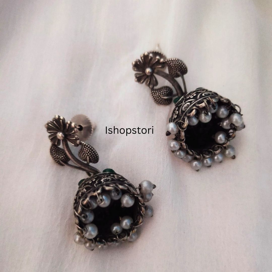 Preet Vine Monalisa Studded Stone Small Jhumkis