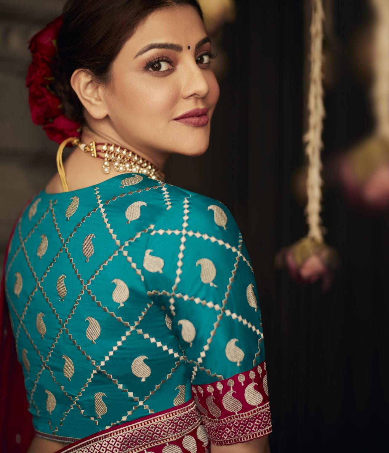 Magenta Pink Silk Saree With Designer Blouse