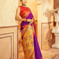 Purple Paithani Soft Silk Saree
