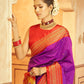 Purple Paithani Soft Silk Saree