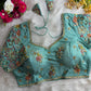 Pastel Shades Soft Silk Blouse With Hand Embroidery
