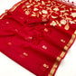 STORI Saree Red Munga Silk