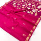 STORI Pink Munga Silk Saree