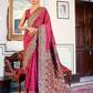 Buy Maroon Banarasi Silk Saree In Online-STORI