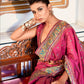Buy Maroon Banarasi Silk Saree In Online-STORI