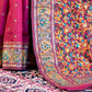 Buy Maroon Banarasi Silk Saree In Online-STORI
