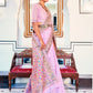 Shop Pink Banarasi Silk Saree In Online-STORI