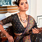 Buy Black Banarasi Silk Saree Online-STORI