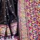 Buy Black Banarasi Silk Saree Online-STORI