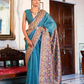 Shop Blue Silk Saree Online-STORI